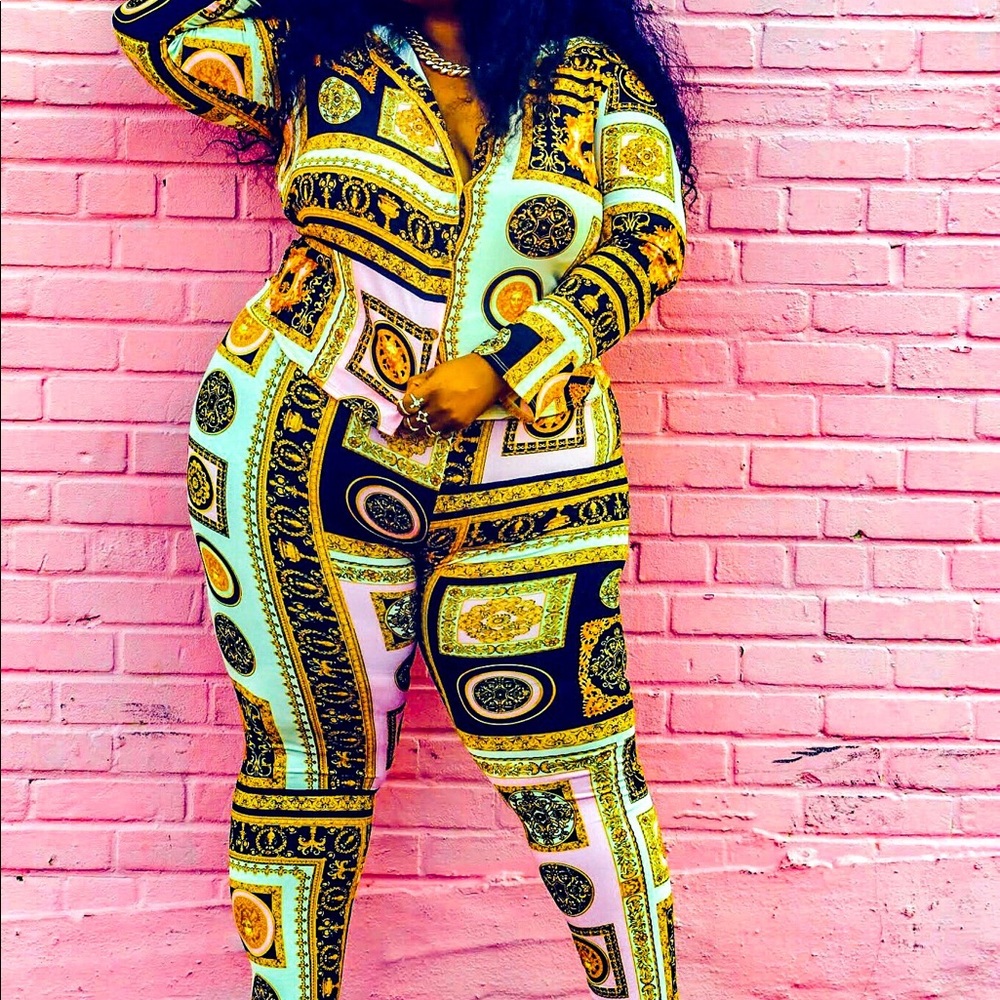 Versace inspired 2piece set